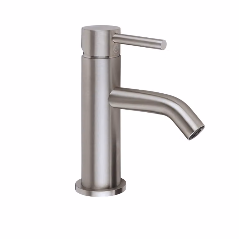 Miscelatore Moderno per Lavabo Monoforo - Acciaio