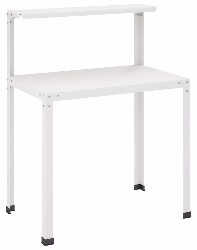 Tavolo da coltivazione, dimensioni 100 x 50 x 104 cm, acciaio verniciato a polvere, colore bianco