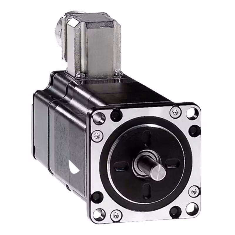 Motore passo-passo trifase Schneider Electric, 1,02 Nm, albero Ø 6,35 mm, L=56 mm, senza freno, codice BRS366H030AAA