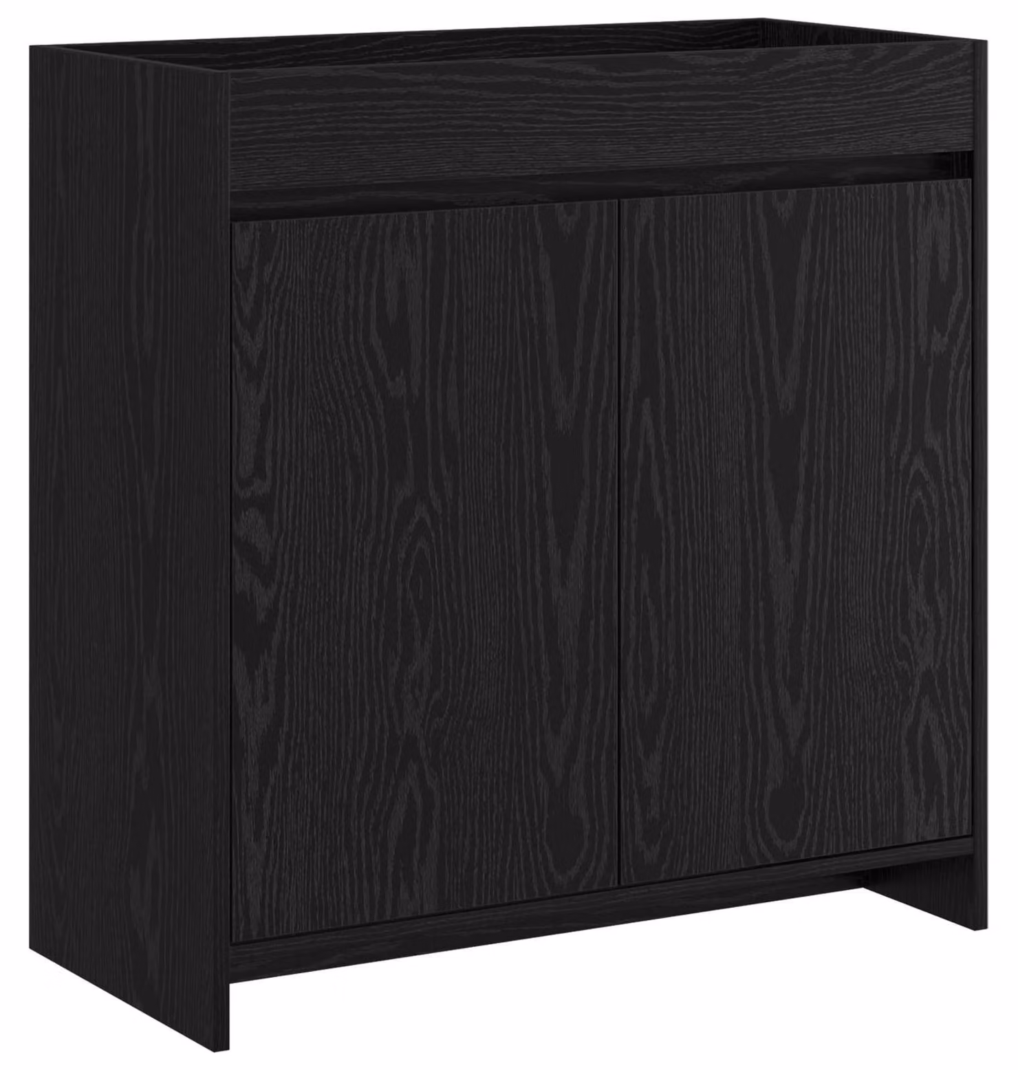 Mobiletto da Bagno Sotto Lavabo Rovere Nero 78,5 x 37,5 x 81 cm