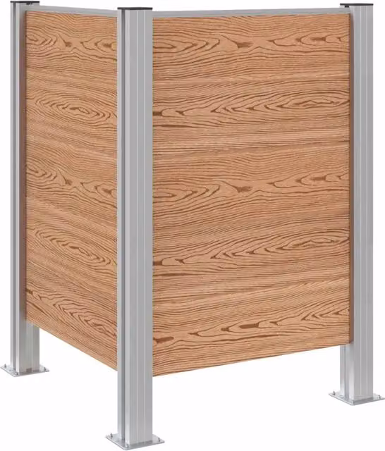 Recinzione Contenitore per Rifiuti Marrone 85 x 85 x 115 cm CFW1540184