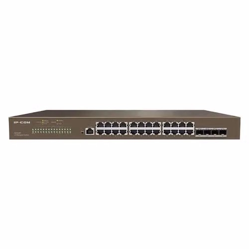 Switch IP-COM G5328F con 24 porte Gigabit, 4 porte SFP e 1 porta Console, L3 Cloud Managed, Nero – 2