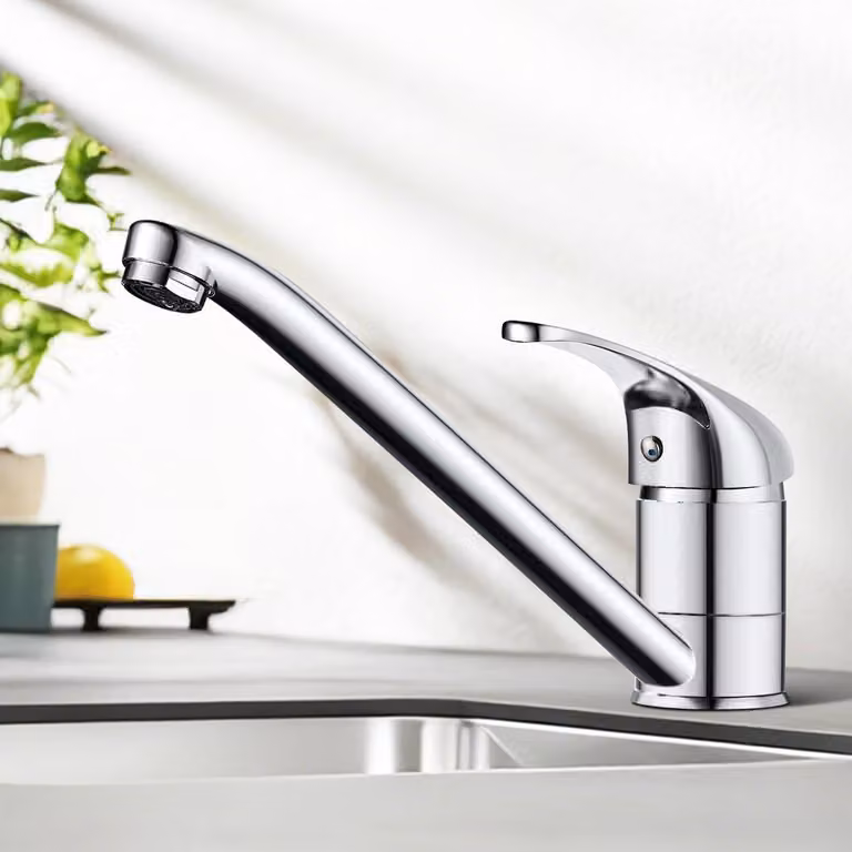 Rubinetto da cucina, miscelatore monocomando, cromato, girevole a 360°, in acciaio inossidabile