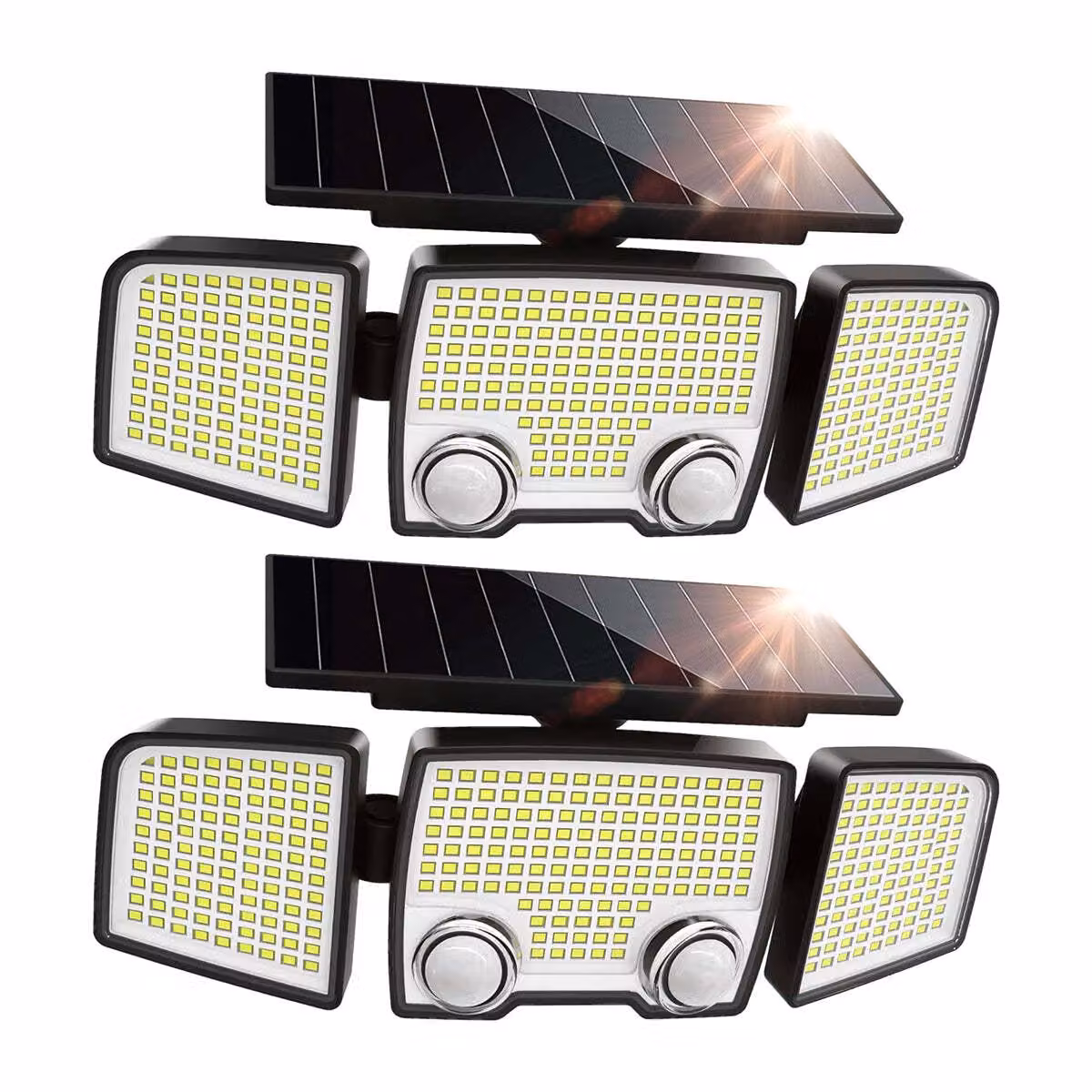Set con 2 proiettori con sensore solare RAYLITE 800lm