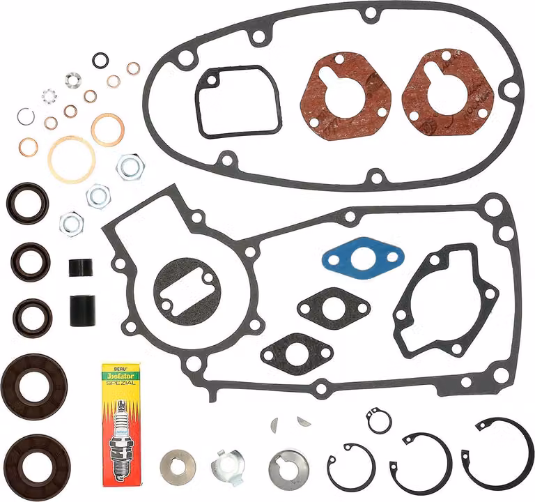 Set: guarnizioni + piccole parti per motore di rigenerazione tipo M53/2 - per Simson Schwalbe KR51/1