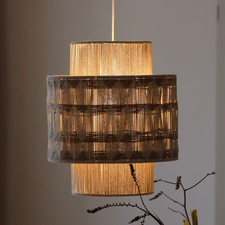 Markslöjd Lampada a sospensione Ano, dimmerabile, Crema / Ambra, Soggiorno / Sala da pranzo, Tessuto / Stoffa / Seta, Lampada a sospensione