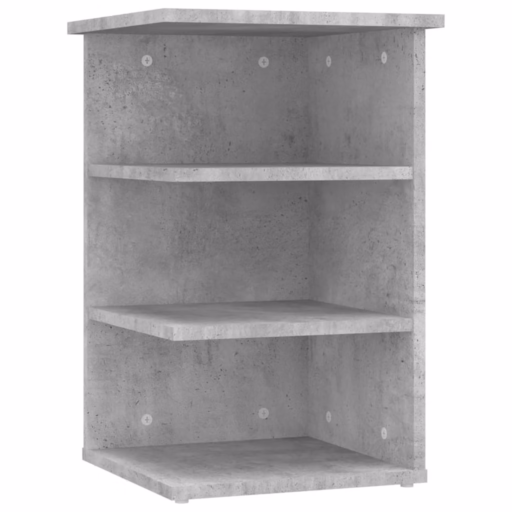 Credenza Grigio Cemento 35x35x55 cm in Legno Multistrato