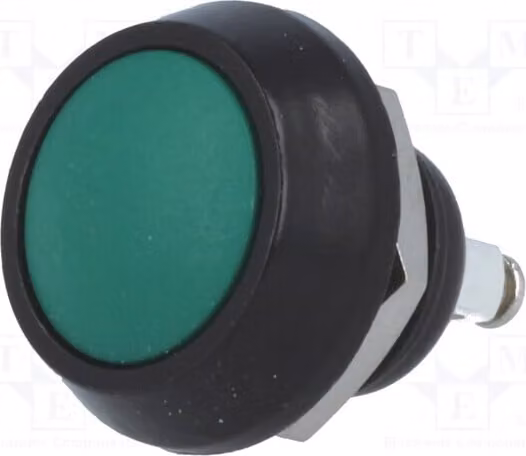1 interruttore di sicurezza a contatto positivo, posizione 2, 2A/36VDC, grado di protezione IP65, normalmente aperto - (chiuso), modello GQ12B-10/G/A, con pulsante
