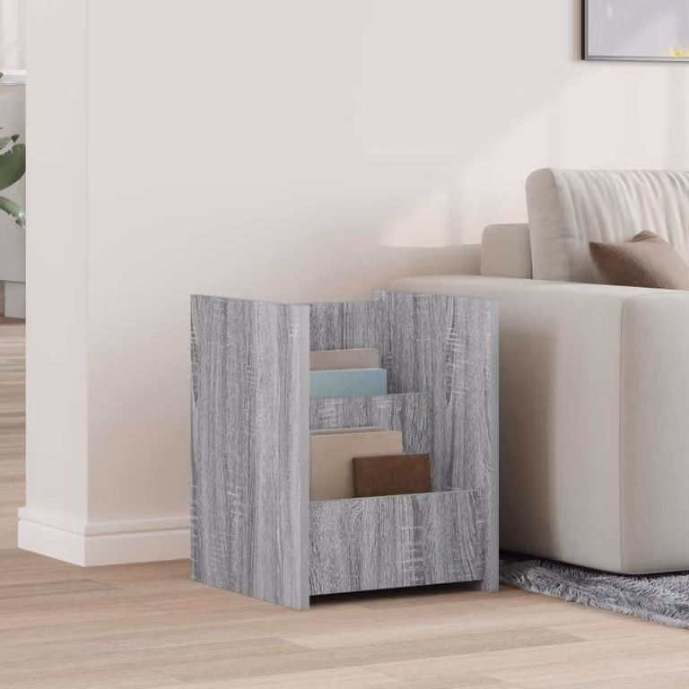 Scaffale per riviste vidaXL moderno in MDF Grigio, L 35 cm x P 35 cm x H 45 cm