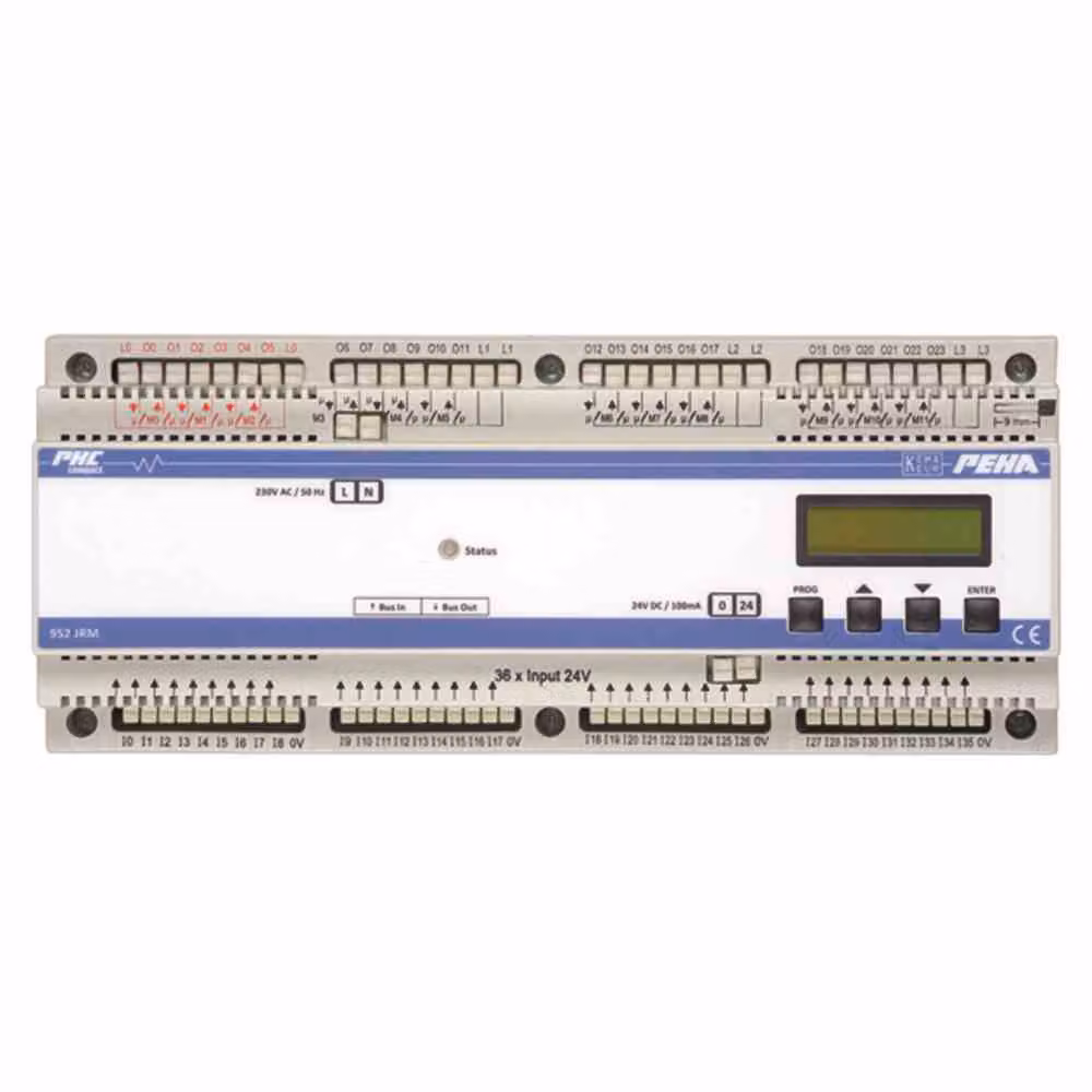 Modulo per tapparelle/ciechi per guida DIN - Attuatore per la domotica KNX 12-ch D 952 JRM