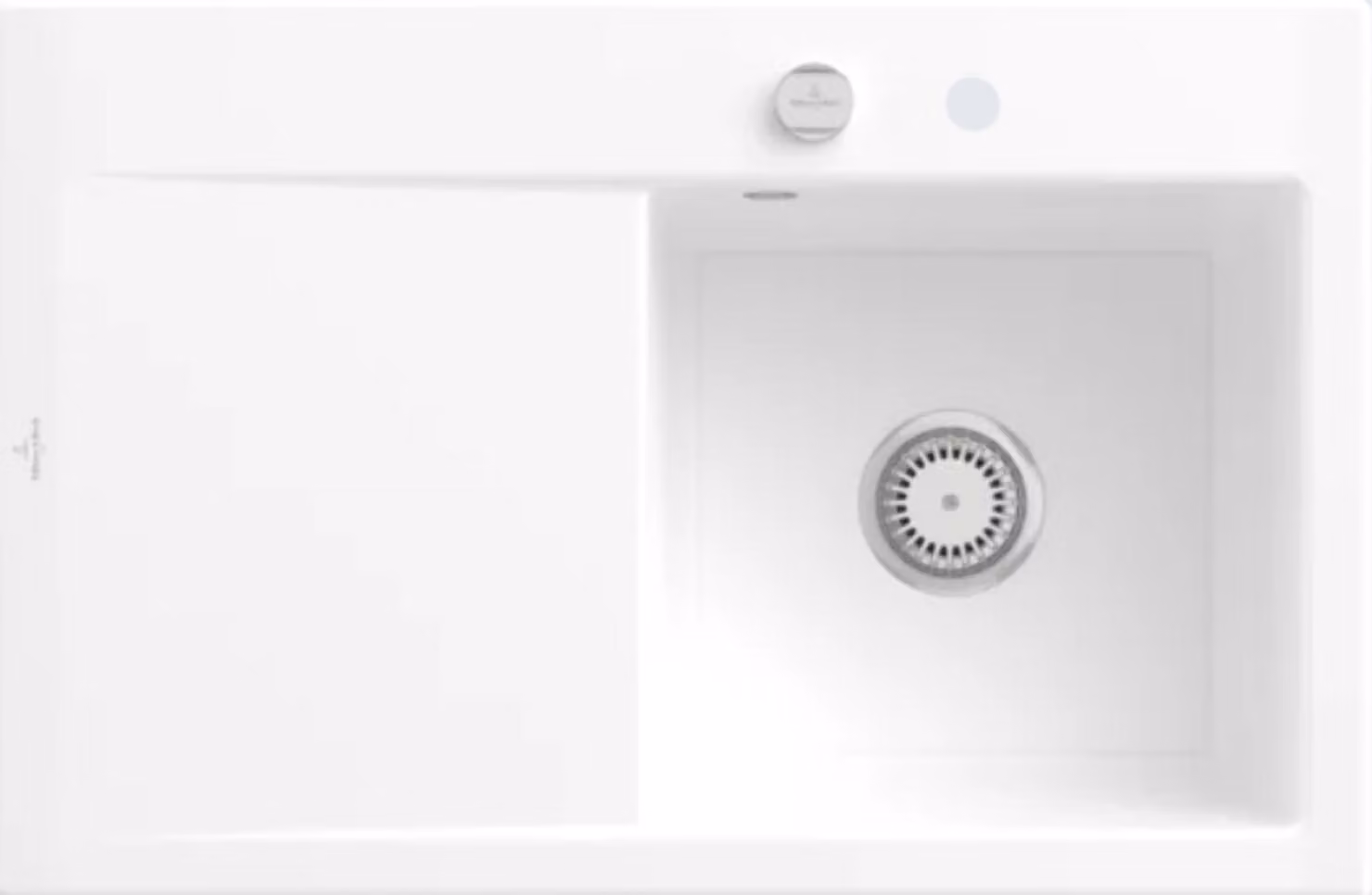 Lavello da cucina Villeroy&Boch, lavello da cucina Subway Style 45 White Alpine 780x510mm, larghezza base 45cm