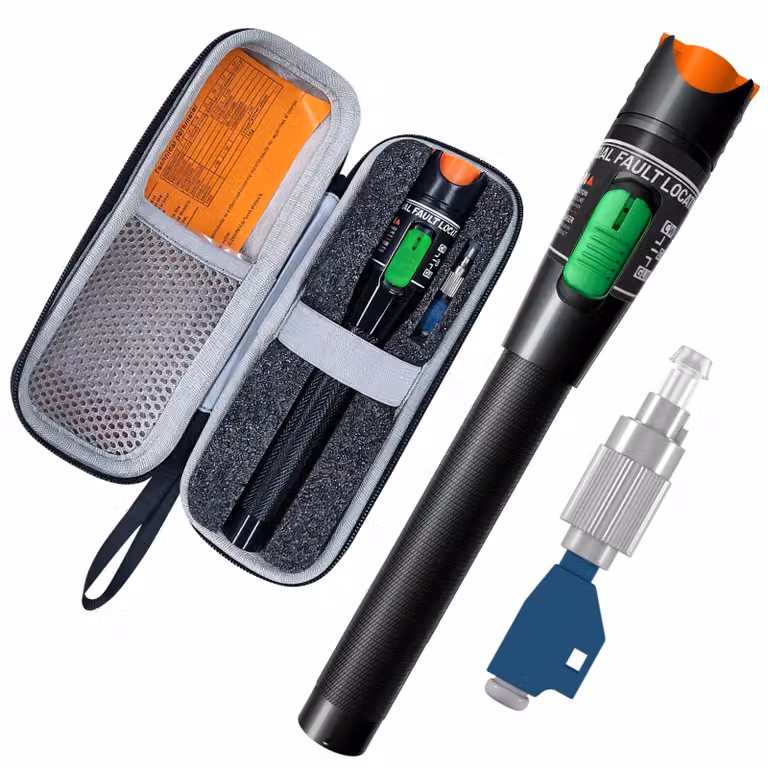 Localizzatore visivo per guasti in fibra ottica - Potenza: 30 mW - Fibra monomodale 9/125 μm - Design compatto e maneggevole