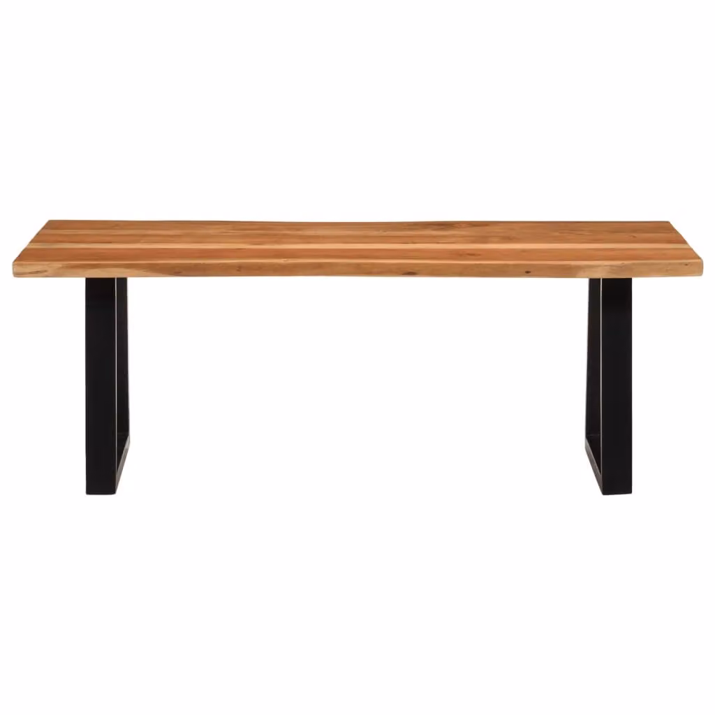 vidaXL Tavolino 110x55x40 cm in legno massiccio di acacia