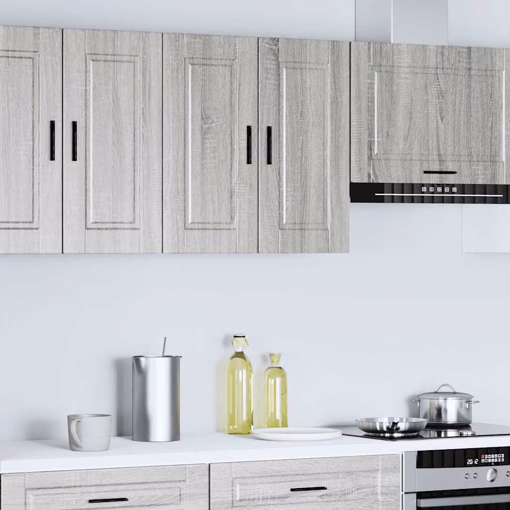 Pensile da Cucina Porto Grigio Sonoma in Legno Multistrato