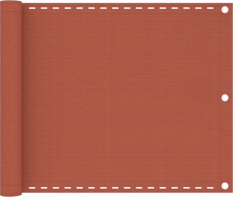 The Living Store Schermo per la privacy del balcone in terracotta rossa 75x500 cm HDPE