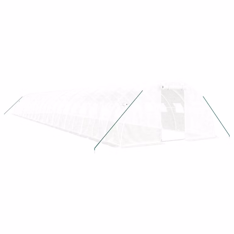 Serra con Telaio in Acciaio Bianco 80 m² 20x4x2 m