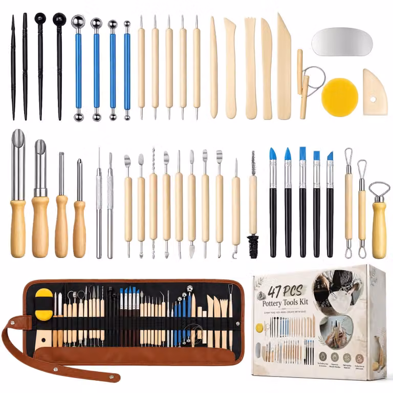 Set di 47 utensili in metallo per la modellazione e la Vetroceramica