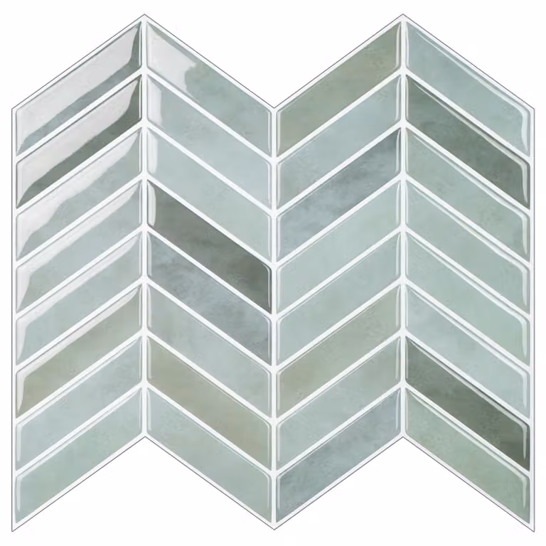 Piastrelle adesive 3D a forma di squame di pesce - Adesivi per piastrelle, dimensioni 10x10 pollici - Autoadesivi - Impermeabili - Decorazioni per cucina/bagno - Facili da applicare