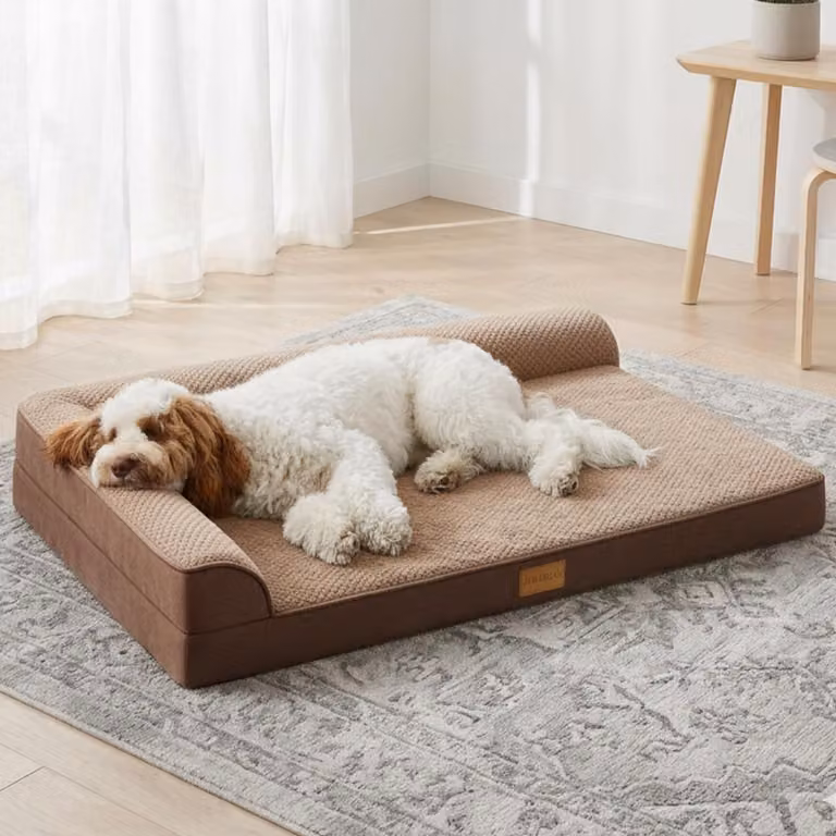 Letto ortopedico per cani di taglia media - Marrone