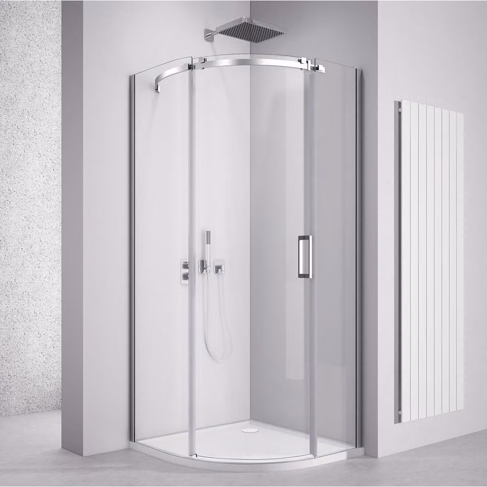 THRON SQUARE cabina doccia quadrante 900x900mm, vetro trasparente, sinistra