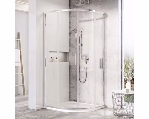 Cabina doccia a quarto di giro RAVAK BLSCP4-90 alluminio lucido+trasparente