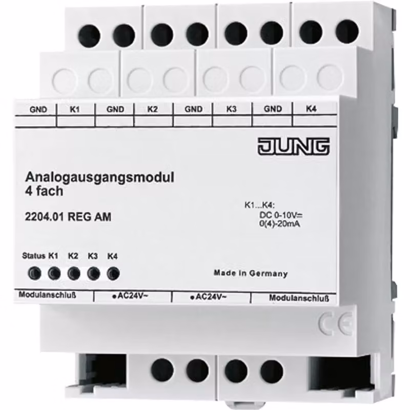Jung 2204.01REGAM Modulo di uscita analogica a 4 canali