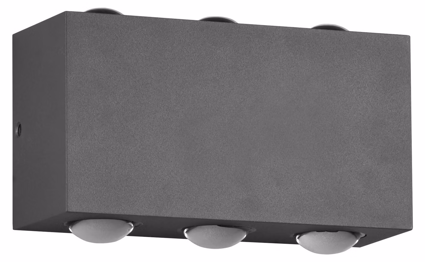 Lampada da parete esterna a LED, alluminio, colore antracite, 2x3W, 600 lumen, 3000K, grado di protezione IP54
