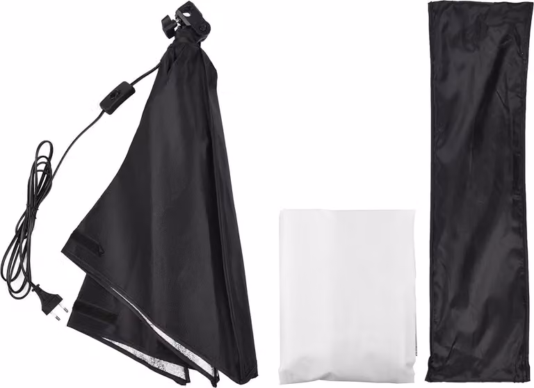softbox fotografico da studio da 50 * 70 cm con presa E27 e borsa per il trasporto per live streaming, ritratto, prodotto, foto, video