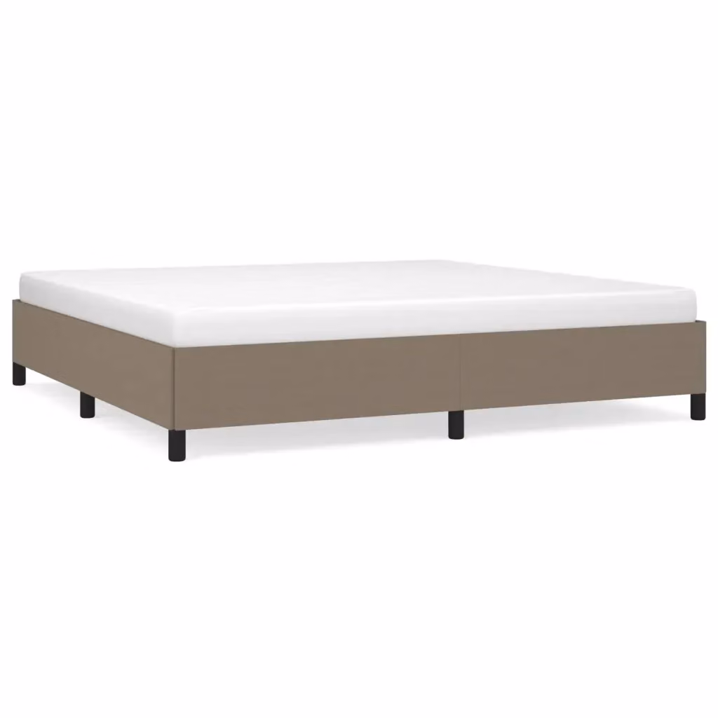 Giroletto vidaXL in tessuto beige con doghe in legno L/P: 200 x 200 cm – 2