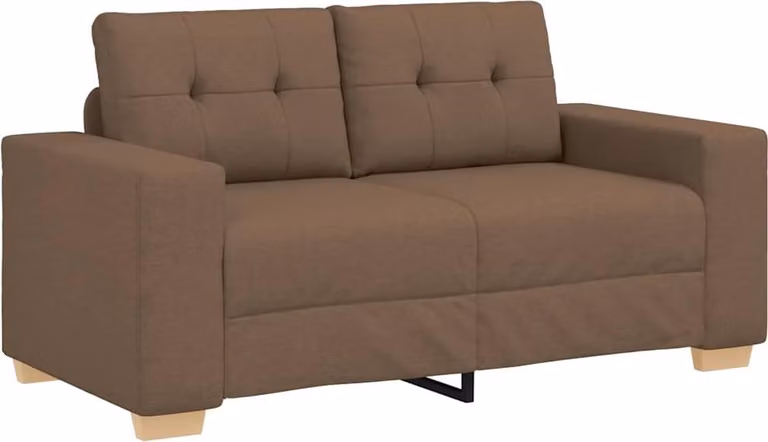 Divano Divanetto Marrone 160x77x82 cm in Tessuto