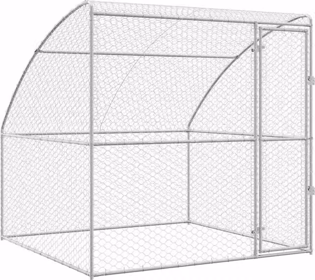 Cuccia per cani in acciaio zincato argento CFW4309032 L/P/H: 2 x 2 x 2 m