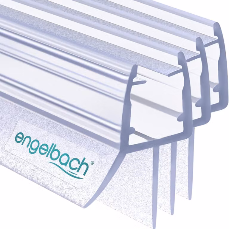 Guarnizione doccia Engelbach® per porte in vetro da 5-8 mm, 3x90 cm, guarnizione per porta doccia, guarnizione di ricambio idrorepellente