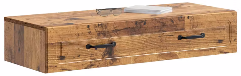 Tavolino da Parete Laterale Legno antico 87,5 x 34,5 x 17 cm