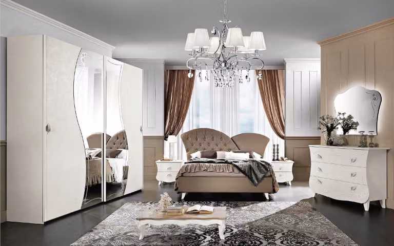 Möbel Design Betten Möbel Italien Bett Doppelbett Naturholz Schlafzimmer Holz