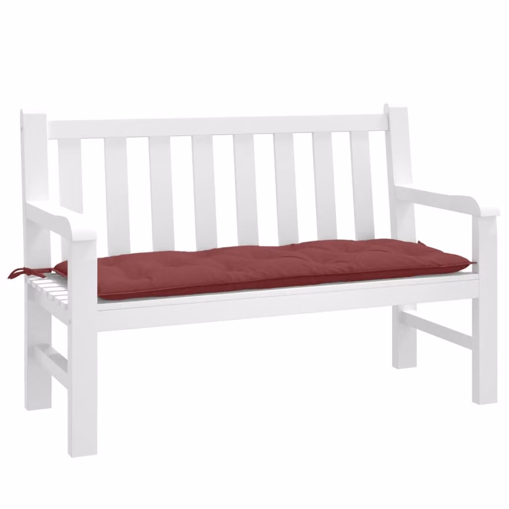 Cuscino per panca da giardino vidaXL Rosso, L 120 x P 50 x H 7 cm