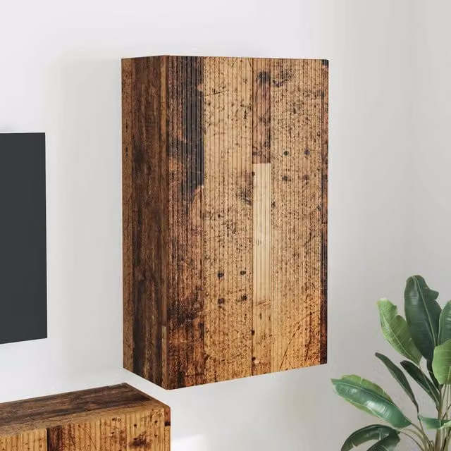 Mobile TV da parete 59,5 x 31 x 100 cm Legno vecchio