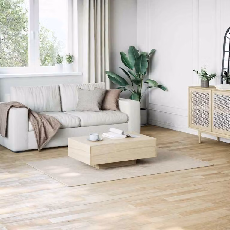 Tappeto Shaggy vidaXL in Poliestere, Bianco e Beige, L 120 cm x P 183 cm