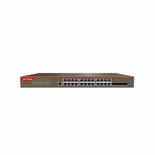 Switch IP-COM G5328X con 24 porte Gigabit, 4 porte 10G SFP e 1 porta Console, L3 Cloud Managed, Nero – 2