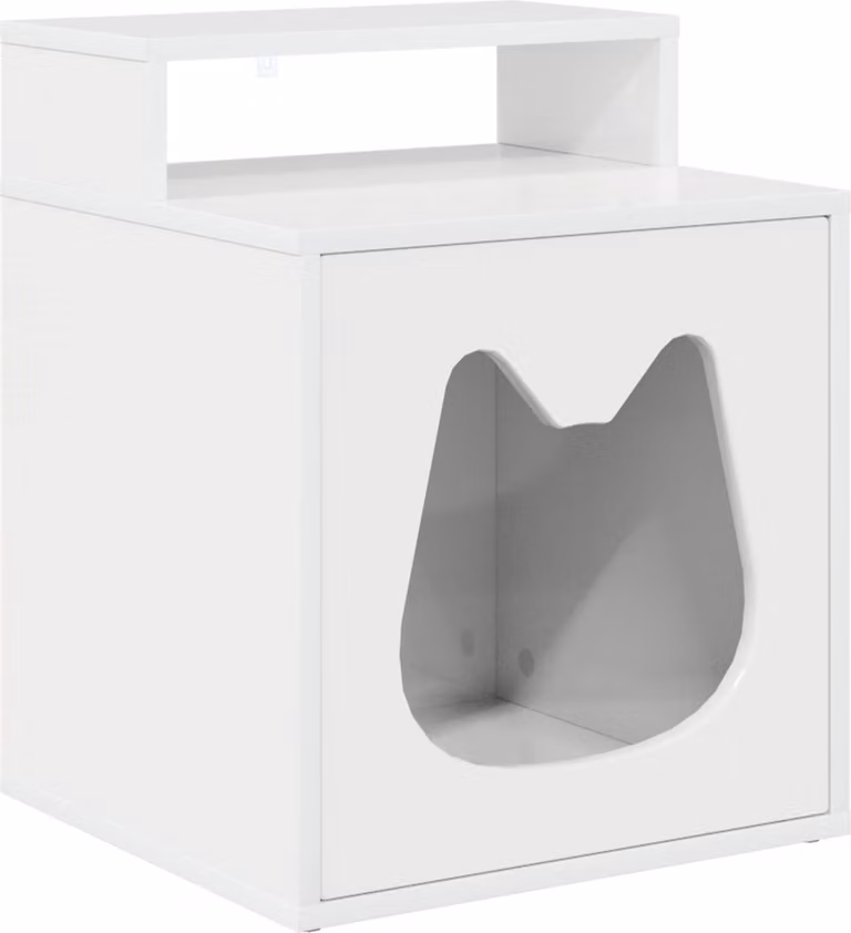 Casa per Gatti Bianco Lucido 42,5 x 40 x 53,5 cm