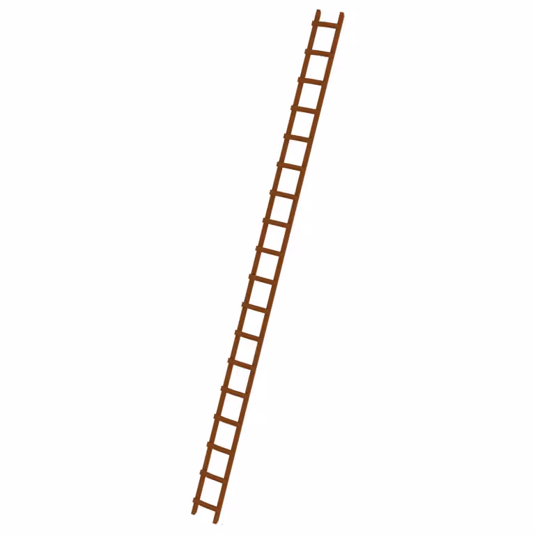 Scala per tetti in legno 18 pioli
