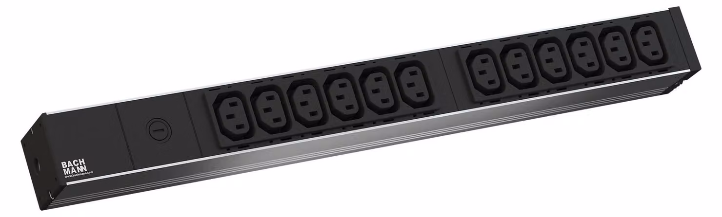 Bachmann IT PDU Basic - Unità di distribuzione dell'alimentazione (montabile su rack) - AC 230 V - monofase - ingresso, ingresso