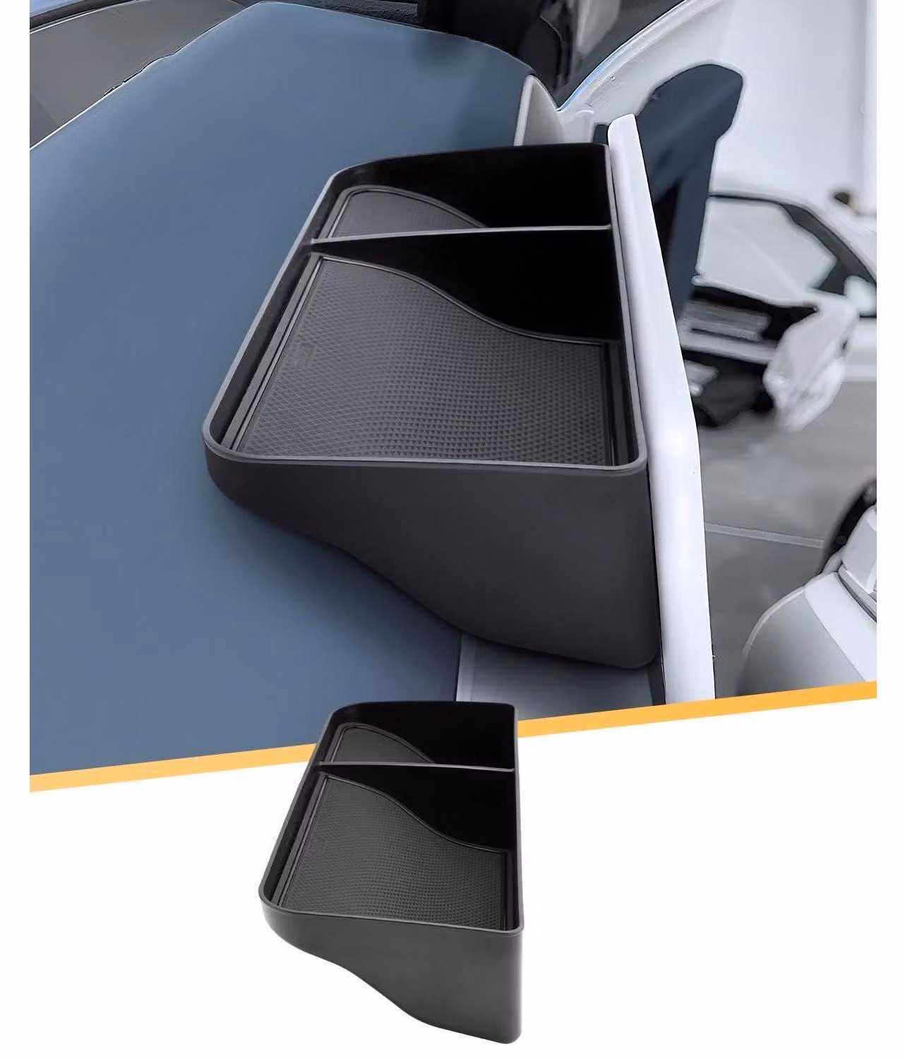 Contenitore portaoggetti per la console centrale, compatibile con Xpeng G6 2024, realizzato in plastica ABS, con superficie antiscivolo