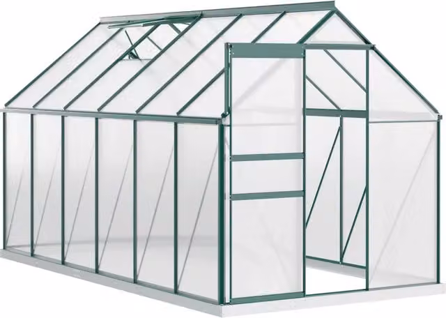 Serra da Giardino 190x375x199 cm in Policarbonato Verde