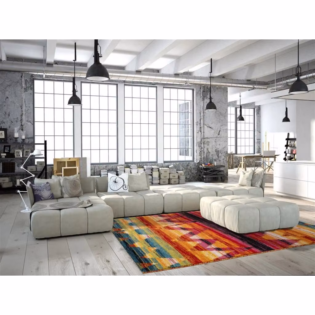 Tappeto geometrico moderno multicolor KENDRA HOME L: 160 cm, P: 230 cm – 2