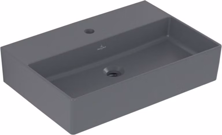 Villeroy & Boch Memento 2.0 lavabo mural, 1 trou pour robinet, sans trop-plein, non poncé, 600x420mm, 4A2261I4, 4A2261I4