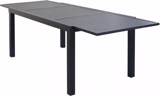 Tavolo Formentera 160/240x90x75 h cm in Alluminio Antracite