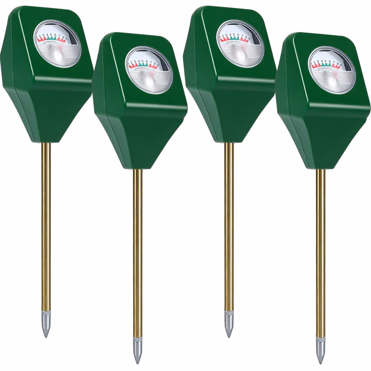 4 misuratori di umidità per piante, tester del terreno senza batterie