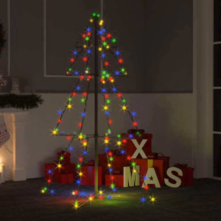 Maison Exclusive - Albero di Natale a forma di cono 160 LED per interni ed esterni 78x120 cm
