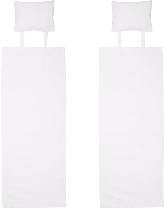 Sedie da spiaggia in tela con cuscini, colore bianco, poltrone reclinabili per esterni, ideali per terrazze, giardini e cortili.