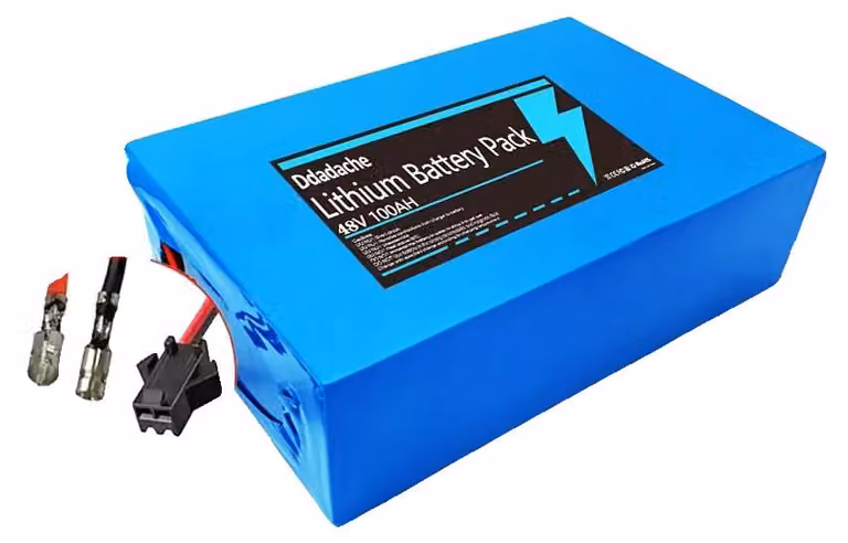 Batteria al litio, 48V, capacità 100000mAh, caricabatterie Bullet-SM